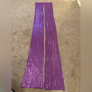 Purple sequin table runners 12 inch wide and 108 inch long